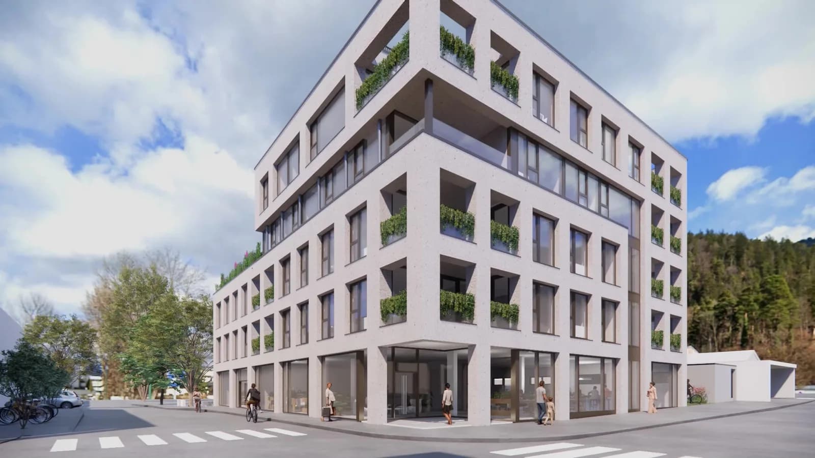Südwestansicht – Andreas-Hofer-Straße / Krankenhausgasse